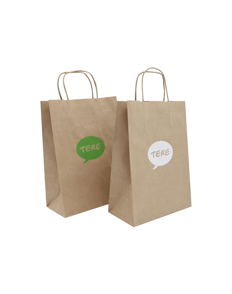 Brown twisted handle paper bags